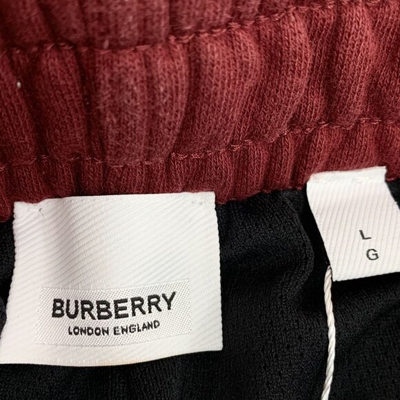 Burberry Red Side Logo Cotton Drawstring Casual Shorts Size L - Picture 4 of 6